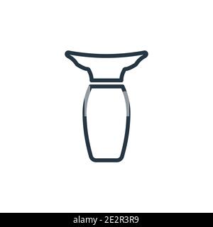 Long bandeau dress outline vector icon. Thin line black long bandeau dress icon, flat vector simple element illustration from editable clothes concept Stock Vector