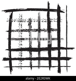 Distress Grunge Stroke Set Stock Vector
