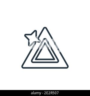 Car parking light outline vector icon. Thin line black car parking light icon, flat vector simple element illustration from editable car parts concept Stock Vector