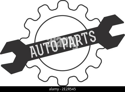 Vector logo of car parts Stock Vector