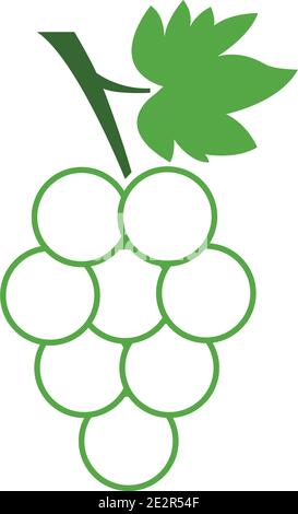 Grapes icon vector illustration design template Stock Vector
