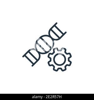 Genetically Modified Organism vector outline concept horizontal ...