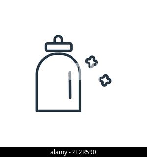 Softener outline vector icon. Thin line black softener icon, flat vector simple element illustration from editable cleaning concept isolated on white Stock Vector