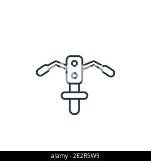 Inclined picker outline vector icon. Thin line black inclined picker icon, flat vector simple element illustration from editable construction concept Stock Vector