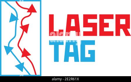 vector logo for laser tag and airsoft Stock Vector