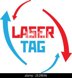 vector logo for laser tag and airsoft Stock Vector
