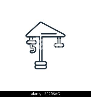 Progress outline vector icon. Thin line black progress icon, flat vector simple element illustration from editable construction concept isolated strok Stock Vector