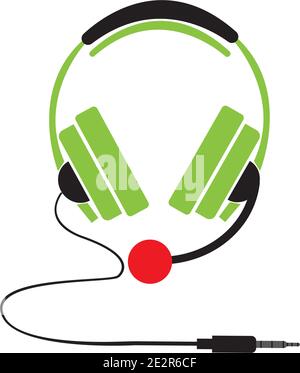 headphones vector icon ,call center icon Vector illustration design Stock Vector