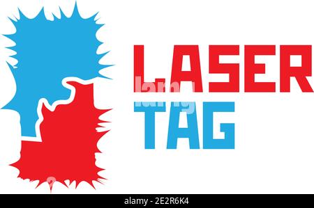 vector logo for laser tag and airsoft Stock Vector