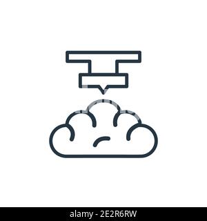 Organ printing outline vector icon. Thin line black organ printing icon, flat vector simple element illustration from editable artificial intellegence Stock Vector