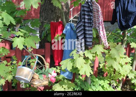 Kumpula Village Party (Kumpulan kyläjuhlat) in Kumpula, Helsinki, Finland Stock Photo