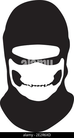 Vector masks of criminals, bandits and mafia Stock Vector