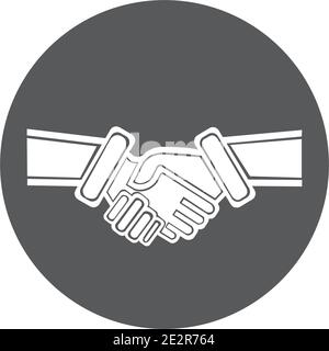 Hand Shake logo template Stock Vector