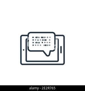 Morse code outline vector icon. Thin line black morse code icon, flat vector simple element illustration from editable communication concept isolated Stock Vector