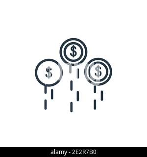 Funding outline vector icon. Thin line black funding icon, flat vector simple element illustration from editable crowdfunding concept isolated stroke Stock Vector