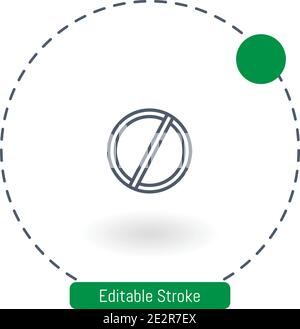 nitre vector icon editable stroke outline icons for web and mobile Stock Vector