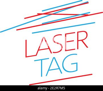 vector logo for laser tag and airsoft Stock Vector