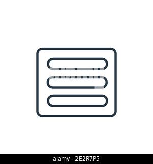 Basic burger outline vector icon. Thin line black basic burger icon, flat vector simple element illustration from editable business concept isolated s Stock Vector