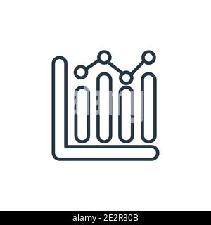 Graphs outline vector icon. Thin line black graphs icon, flat vector simple element illustration from editable business concept isolated stroke on whi Stock Vector