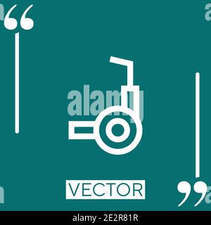 segway vector icon Linear icon. Editable stroke line Stock Vector