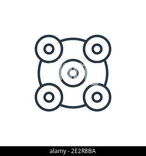Ar camera outline vector icon. Thin line black ar camera icon, flat vector simple element illustration from editable artificial intellegence and futur Stock Vector