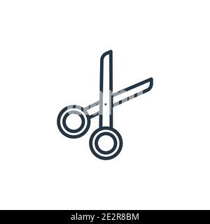 Clippers outline vector icon. Thin line black clippers icon, flat vector simple element illustration from editable construction concept isolated strok Stock Vector