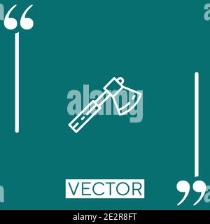 axe vector icon Linear icon. Editable stroked line Stock Vector