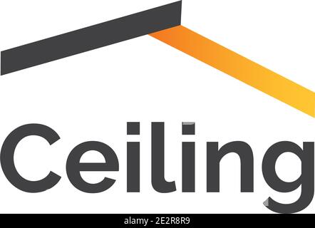 Vector logo of ceiling and stretch ceilings Stock Vector Image & Art ...