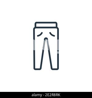 Tracksuit outline vector icon. Thin line black tracksuit icon, flat vector simple element illustration from editable clothes concept isolated stroke o Stock Vector