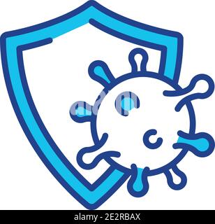 Expanded immunization RGB color icon Stock Vector