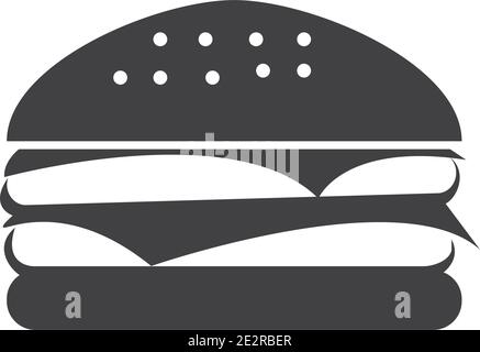 Hamburger vector icon illustration design Stock Vector