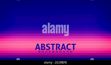 Abstract simple striped background in blue, magenta and pink colors. Vector graphic pattern Stock Vector