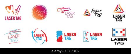 vector logo for laser tag and airsoft Stock Vector