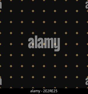 Seamless vector geometric background of dotted crosses. For printing men's shirts, fabrics, showcases, packaging, wrapping paper Stock Vector