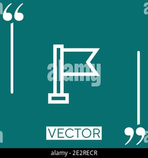 success vector icon Linear icon. Editable stroked line Stock Vector