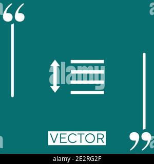 text editor vector icon Linear icon. Editable stroke line Stock Vector