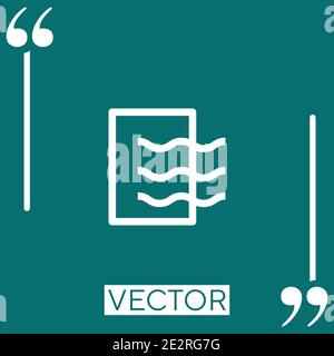 stamp Linear icon. Editable stroke line Stock Vector