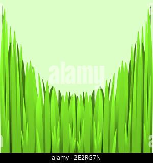 Green Grass Frame Spring 2 Stock Vector