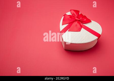 Heart shape gift box Stock Photo