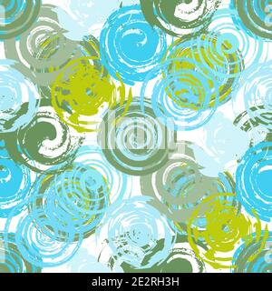 Grunge Red Spiral Seamless Stock Vector
