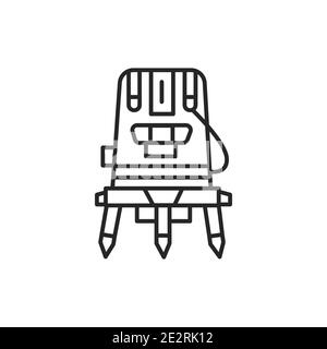 Electric laser level color line icon. Pictogram for web page, mobile app, promo. Stock Vector