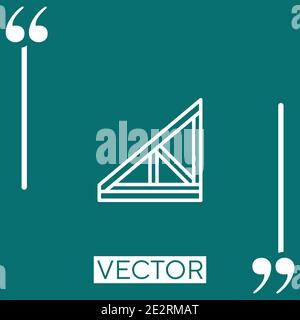 joist vector icon Linear icon. Editable stroke line Stock Vector