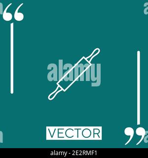 plunger vector icon Linear icon. Editable stroke line Stock Vector