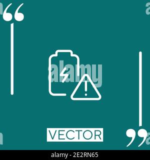 erroe vector icon Linear icon. Editable stroke line Stock Vector