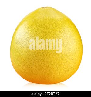 Fresh pomelo citrus fruit  isolated on white background. File contains clipping path. Stock Photo