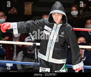 Tokyo, Japan. 14th Jan, 2021. Keita Kurihara Boxing : OPBF Bantam Title bout at Korakuen Hall in Tokyo, Japan . Credit: Hiroaki Yamaguchi/AFLO/Alamy Live News Stock Photo