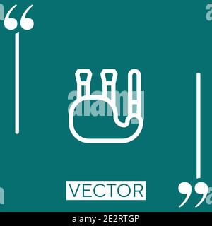 bagpipes vector icon Linear icon. Editable stroked line Stock Vector