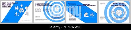 Smoking cessation programs brochure template Stock Vector