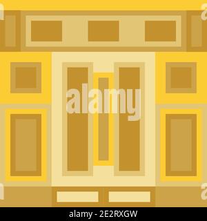 An abstract golden grid block background image. Stock Vector