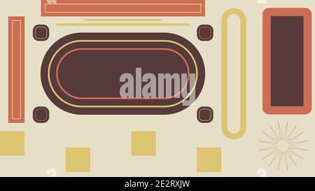 An abstract retro block layout background image. Stock Vector